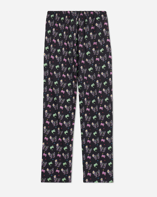 Patterned pants on a white background