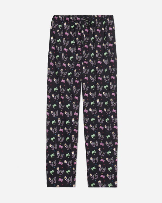 Patterned pants on a white background