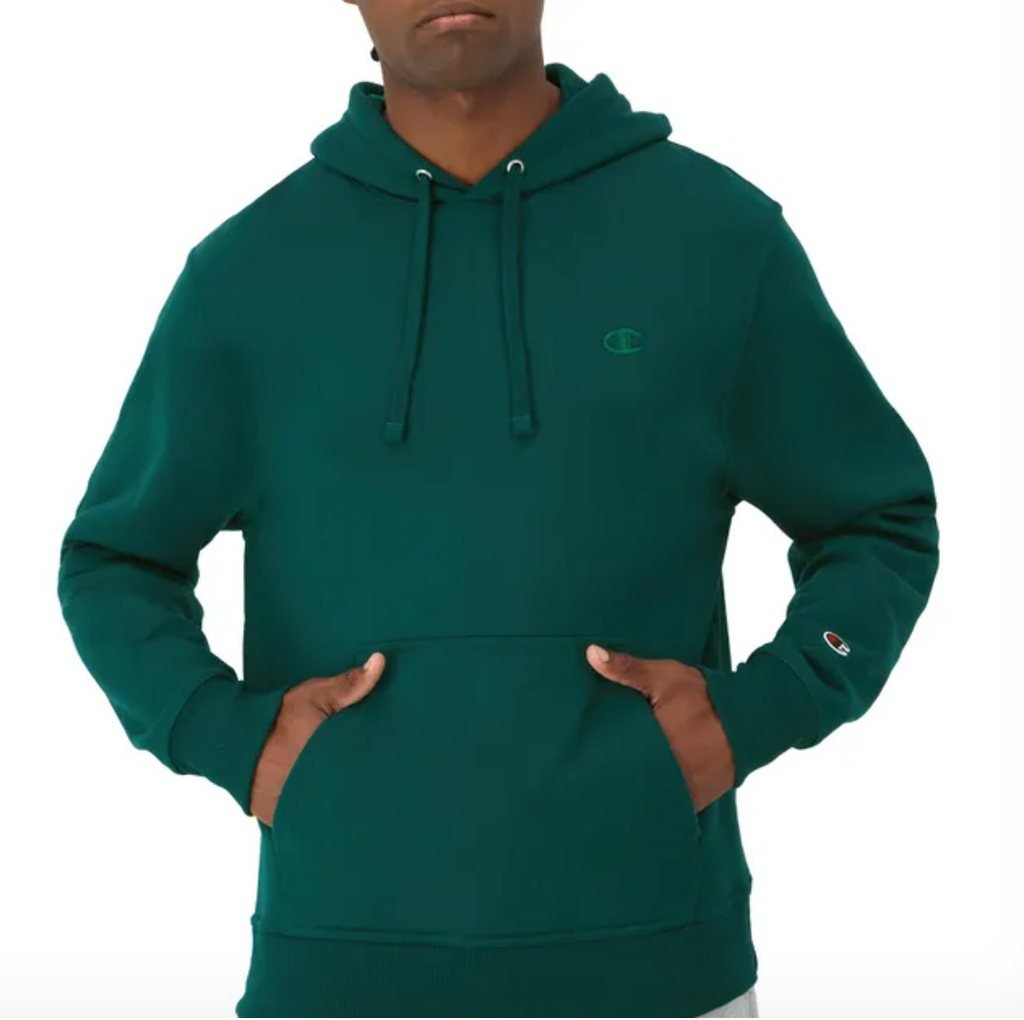Champion men's powerblend fleece pullover hoodie stores hotsell