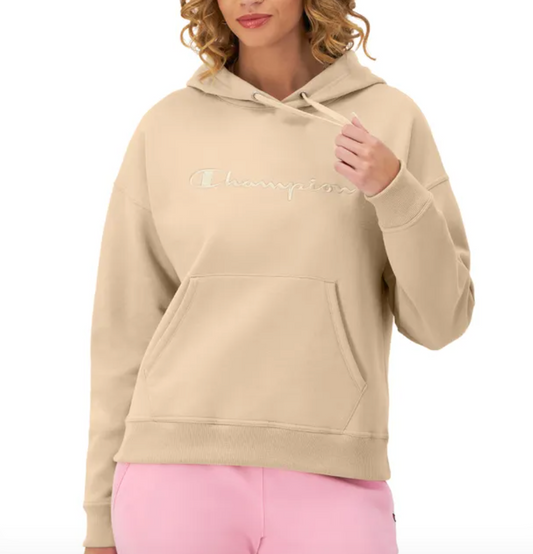 Women's Tonal Script Hoodie front view