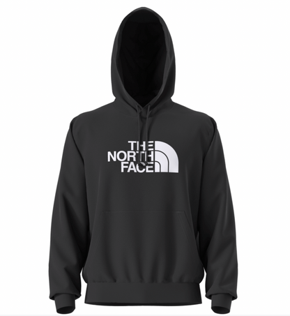 Black hoodie with The North Face logo on a white background