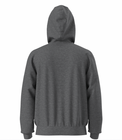 Gray hoodie on a white background