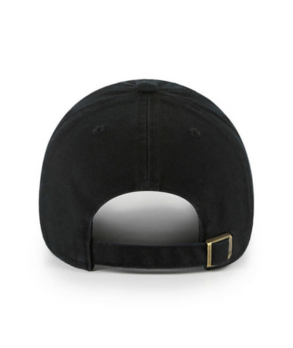 47 Brand New York Yankees Black Icon Clean Up Hat BACK VIEW