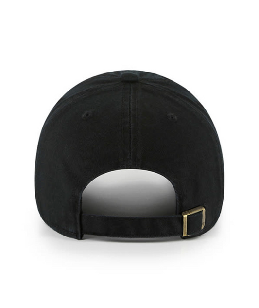 47 Brand New York Yankees Black Icon Clean Up Hat BACK VIEW