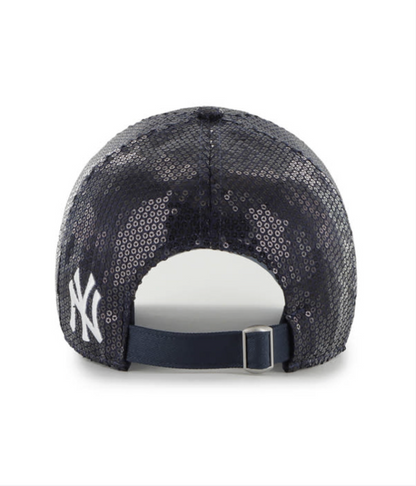 47 Brand New York Yankees Navy Dazzle Logo Clean Up Hat back view