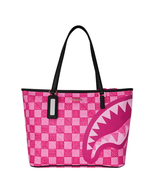 Sprayground A.I. African Intelligence The Sunset Reset Tote – Sandflower Collab FRONT