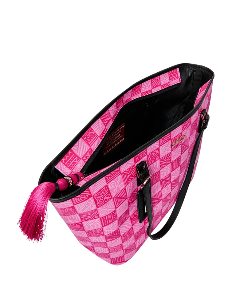 Sprayground A.I. African Intelligence The Sunset Reset Tote – Sandflower Collab siede