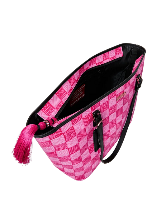 Sprayground A.I. African Intelligence The Sunset Reset Tote – Sandflower Collab siede