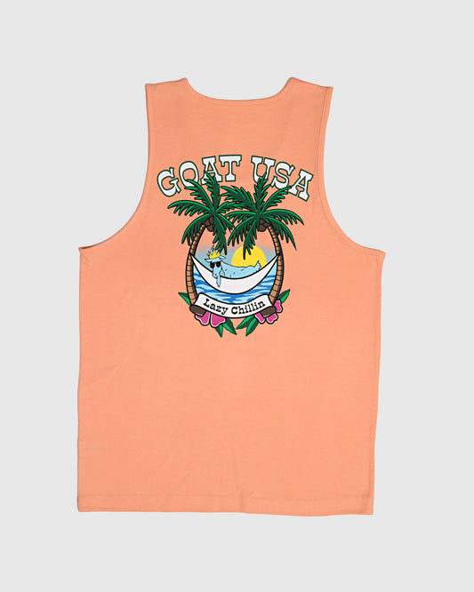 Goat USA Lazy Chillin' Tank Top back view