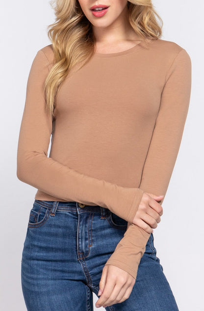 Solid Crop Tee