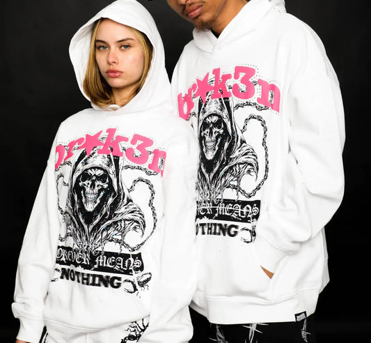 Broken Promises Soulless Rhinestone Hoodie