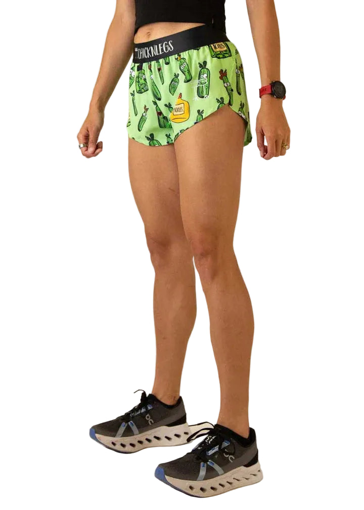 CHICKNLEGS Pickles 1.5” Split Shorts SIDE VIEW