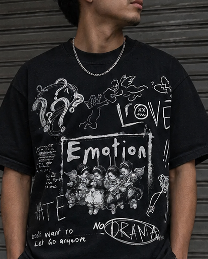 Mixed Emotion Black “Chaos” Tee
