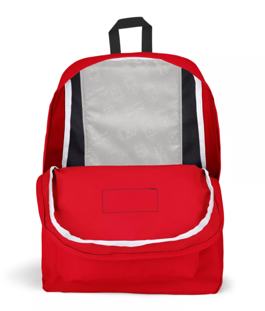 JanSport Superbreak High Risk Red Backpack
