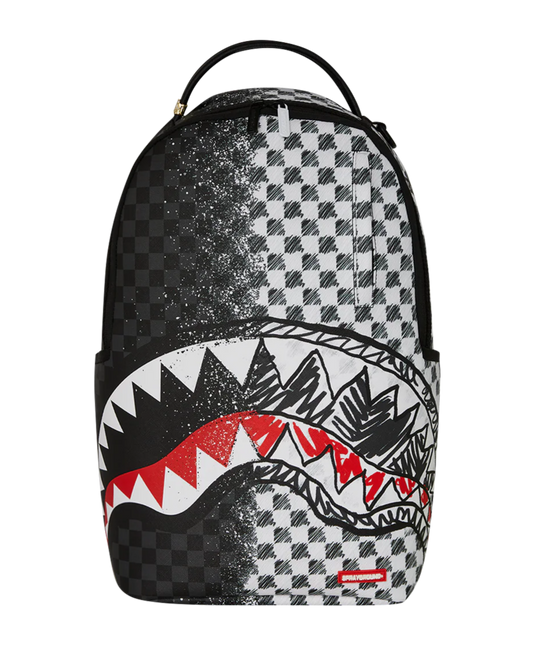 Sprayground Scribble Dribble Check Backpack