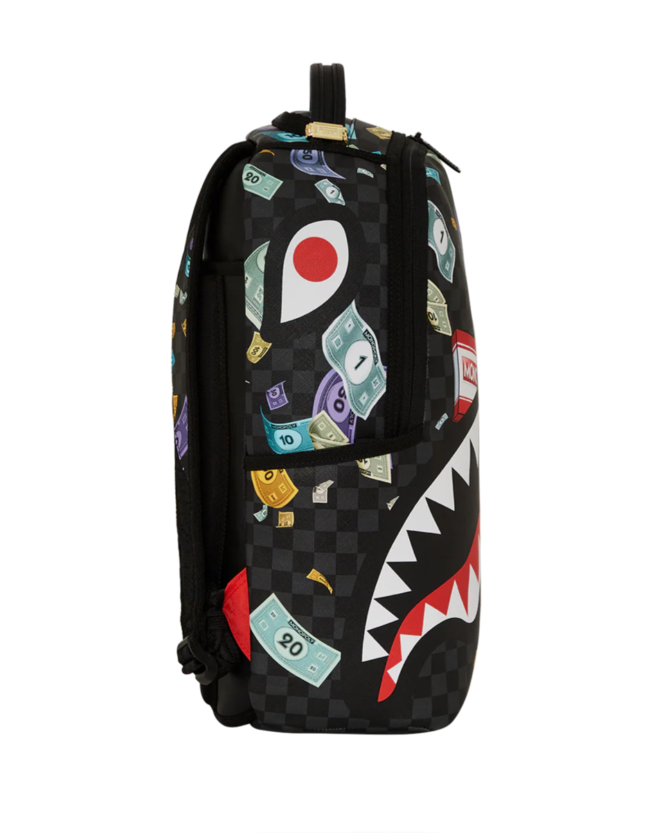 SPRAYGROUND MONOPOLY WHEEL BARREL バックパック shark○関送込 Authentic SPRAYGROUND MONOPOLY WHEEL BARREL BACKPACK