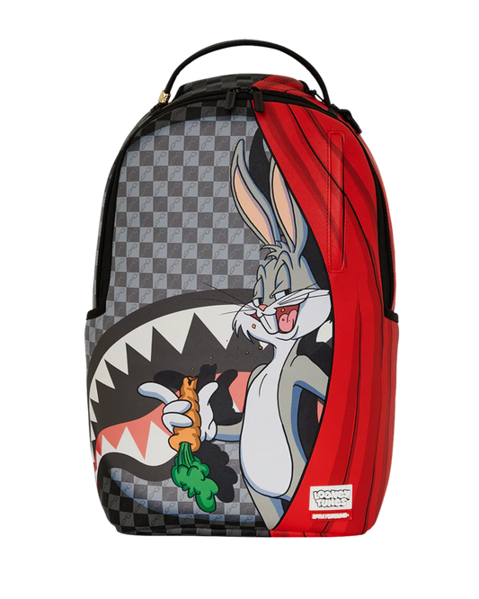 Backpack with cartoon character design on a white background 