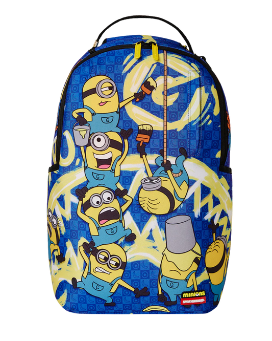 Backpack with cartoon character design on a white background