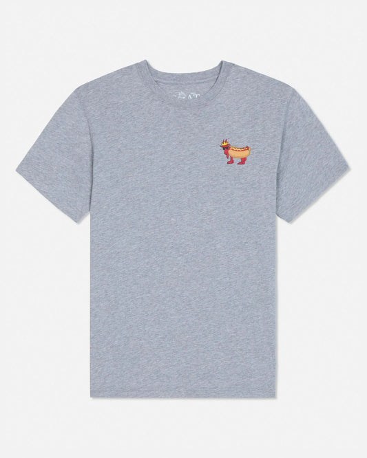 GOAT USA Famous Hot Dogs Graphic T-Shirt front view