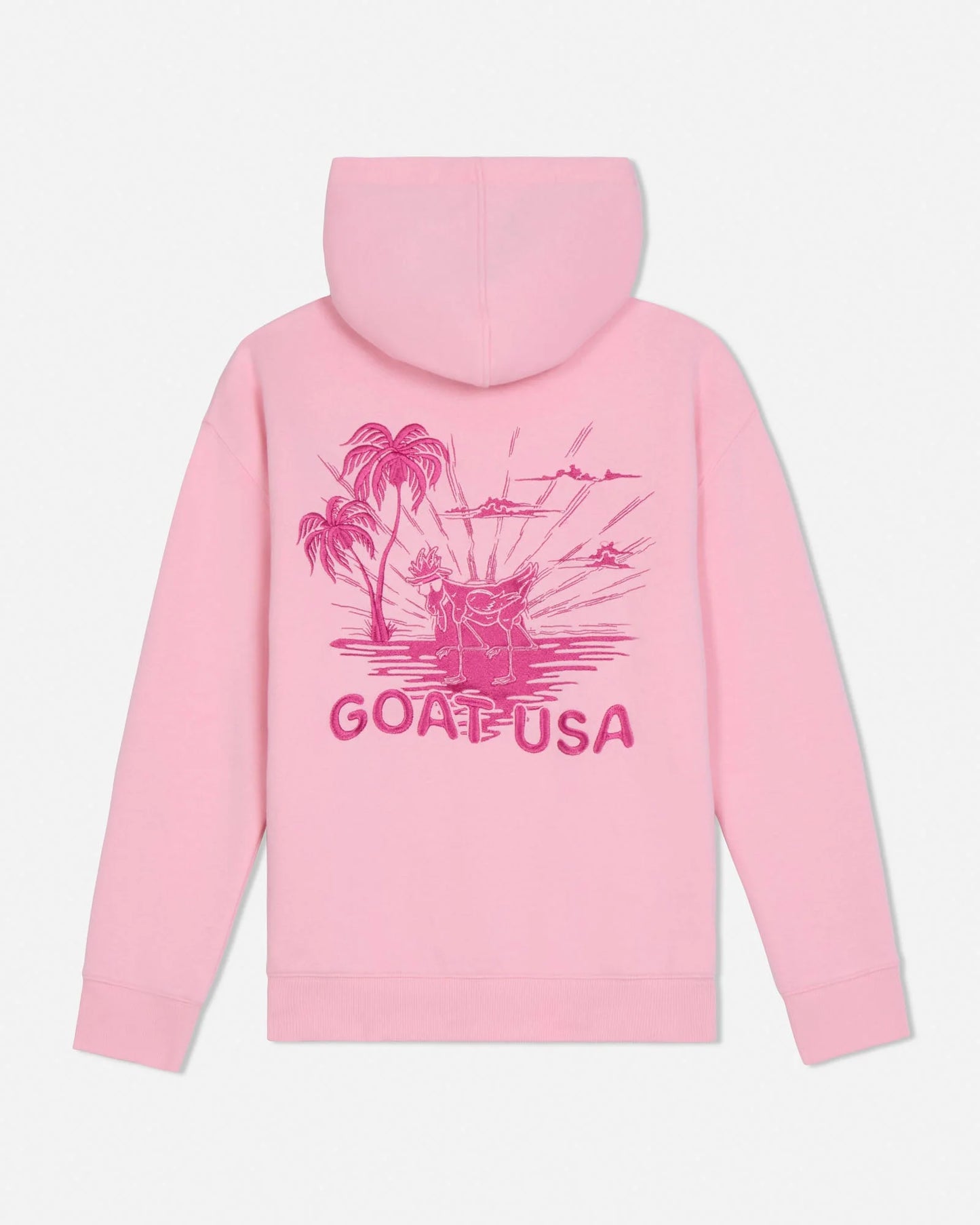 GOAT USA Palm Tree Hoodie BACK VIEW