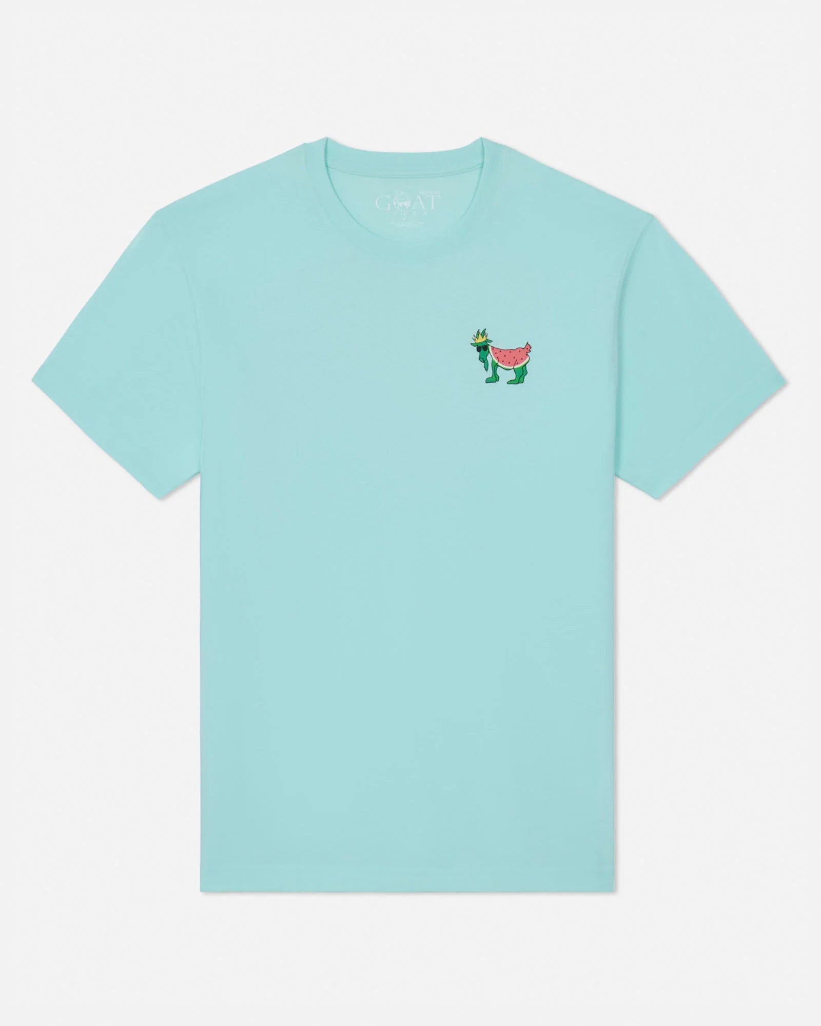 GOAT USA Watermelon Graphic T-Shirt – Soft Cotton Tee front view