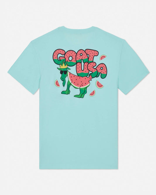 GOAT USA Watermelon Graphic T-Shirt – Soft Cotton Tee BACK VIEW
