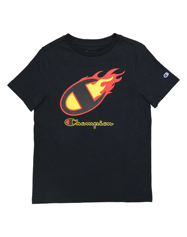 Little Kids' Flaming C Logo Tee