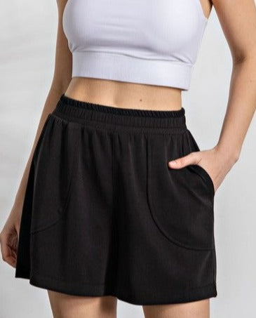 Modal Elastic Waist Shorts