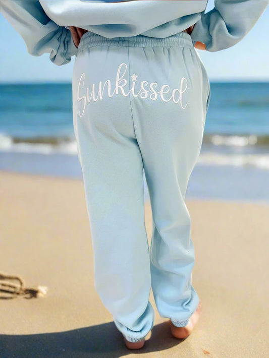 Sunkissed Coconut Script Joggers back view