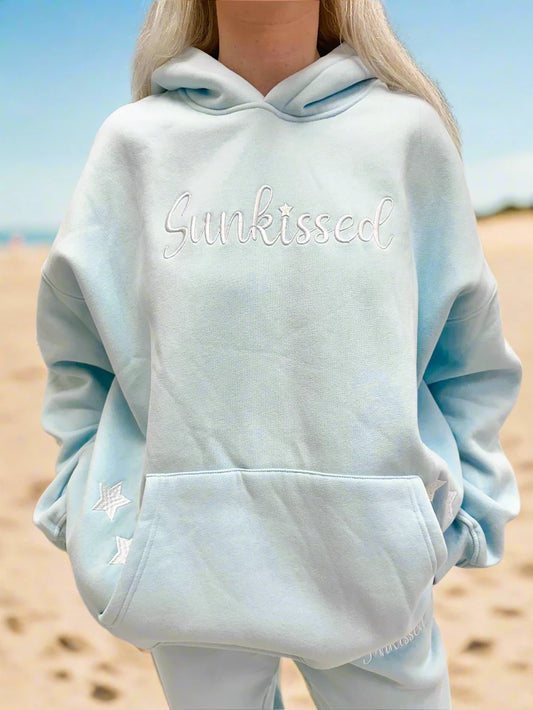 Sunkissed Coconut Script Hoodie front view