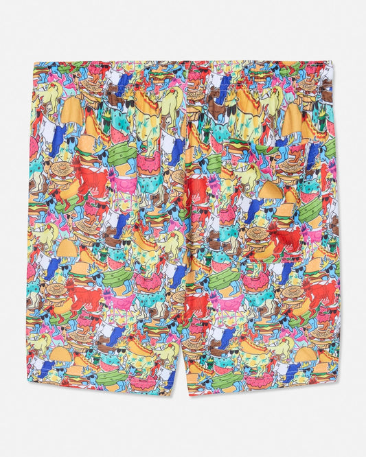GOAT USA Sticker AOP Mesh Shorts back view