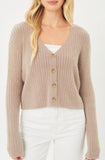 Button Up Fuzzy Cardigan