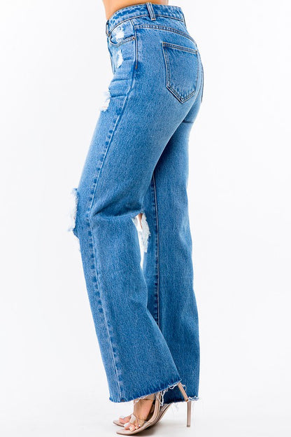 High Rise Wide Leg Jean