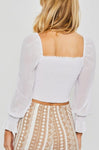 Ruched Chiffon Top