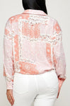 Floral Color Block Shirt