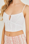 Eyelet Crop Top