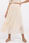 Solid Tiered Skirt
