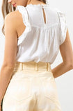 Solid Lace Tank Top