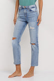 High Rise Straight Jeans