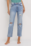 High Rise Straight Jeans