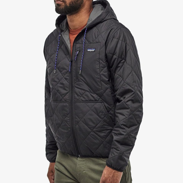 Men s Diamond Quilted Bomber Hoody epicstores