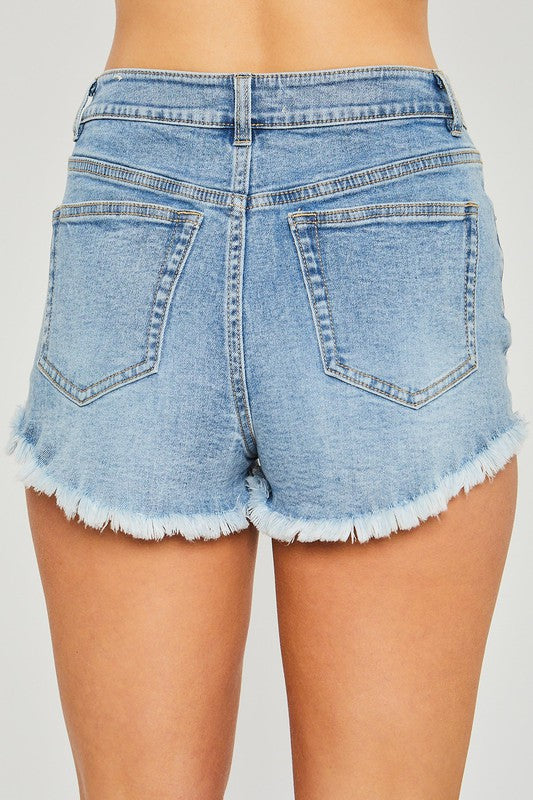 Frayed Hem Shorts