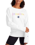 Women's Powerblend® Color Pop Logo Boyfriend Crew