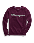 Women's Powerblend® Fleece Chainstitch Logo Crew