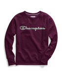 Women's Powerblend® Fleece Chainstitch Logo Crew