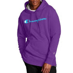 Champion Men's Script Logo Powerblend® Pullover Hoodie