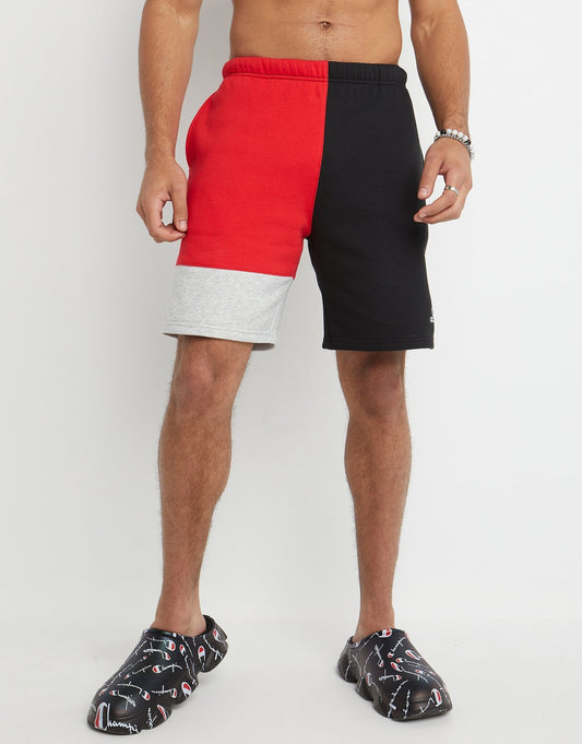 8in Color Block Fleece Shorts