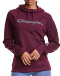 Women's Embroidered Zigzag Script Logo Hoodie
