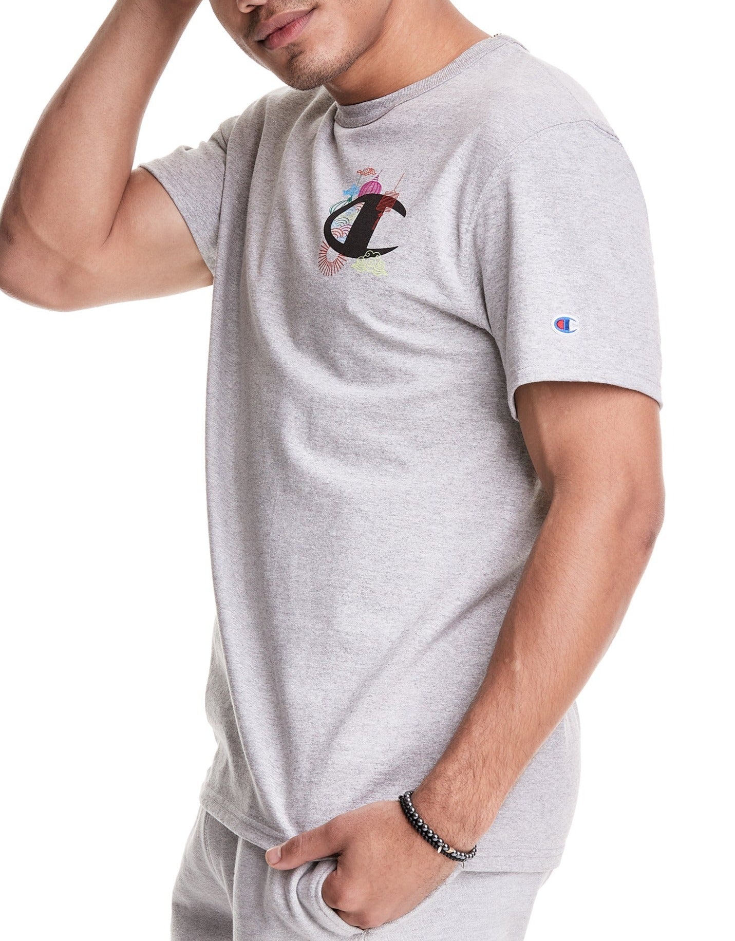 Men's Lunar C with Lanterns Tee side view