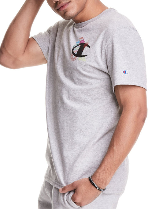 Men's Lunar C with Lanterns Tee side view